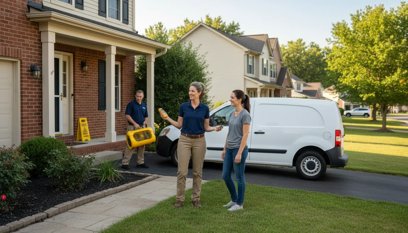 Residential water damage restoration in Gordon, PA